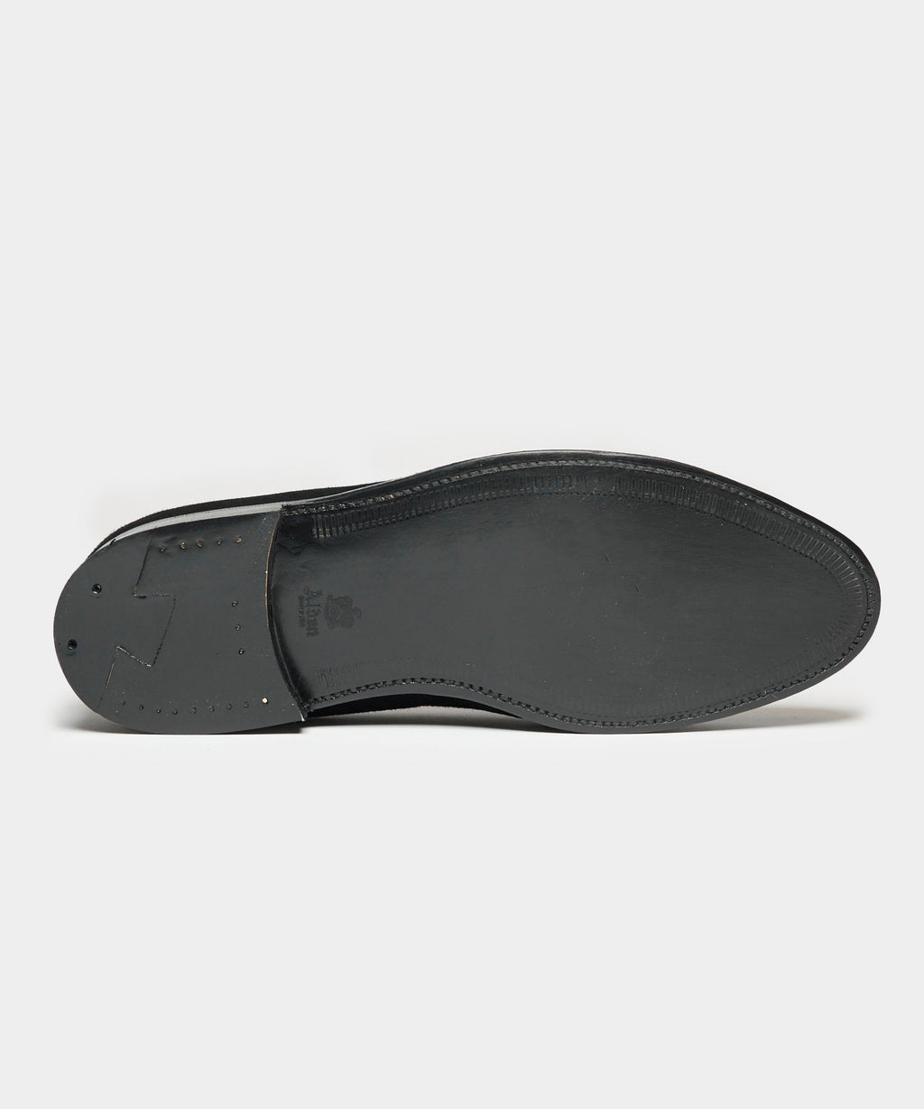 Todd Snyder x Alden Suede Blackout Tassel Loafer