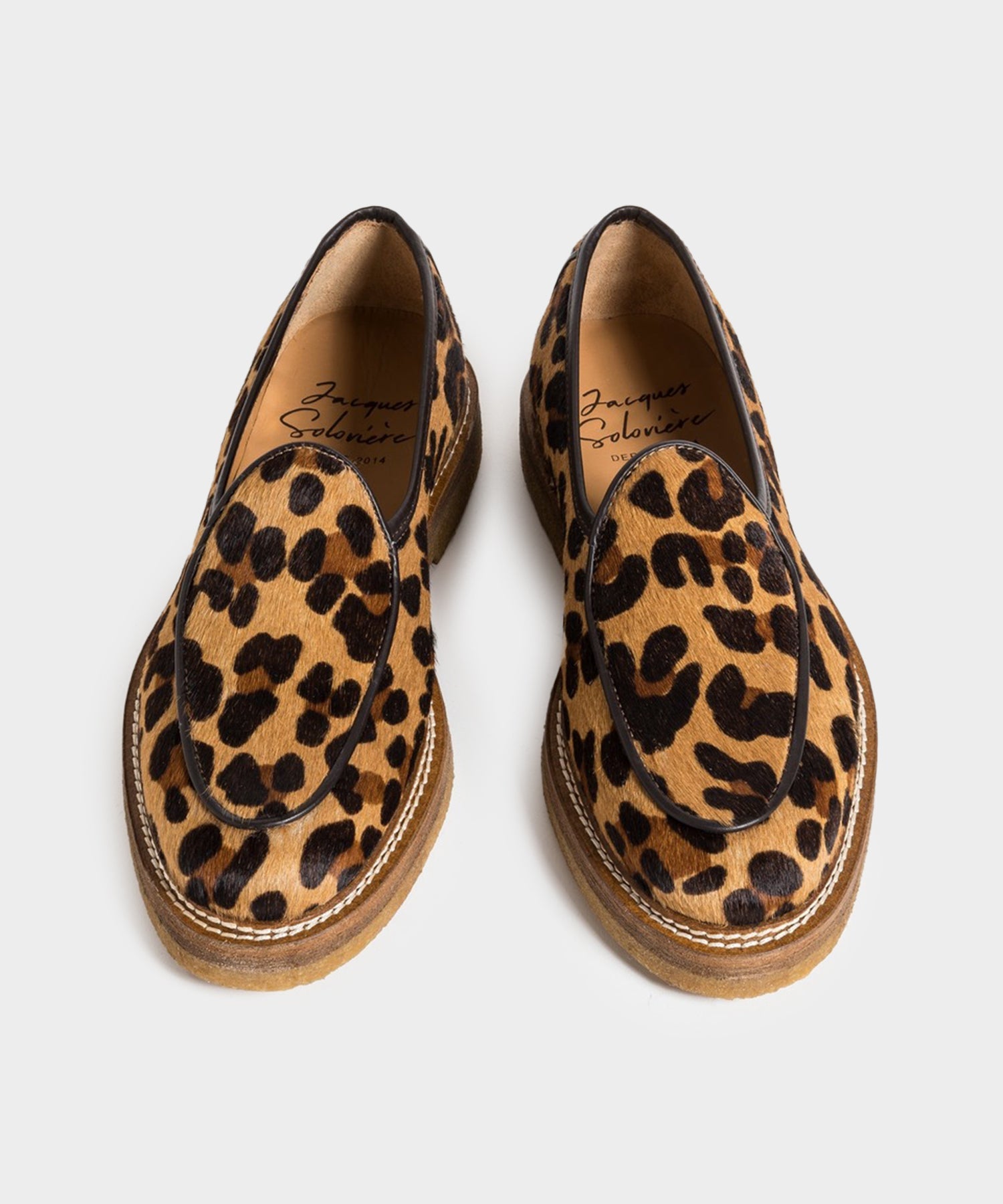 Jacques Solovière Alexis Hairy Calf Loafer