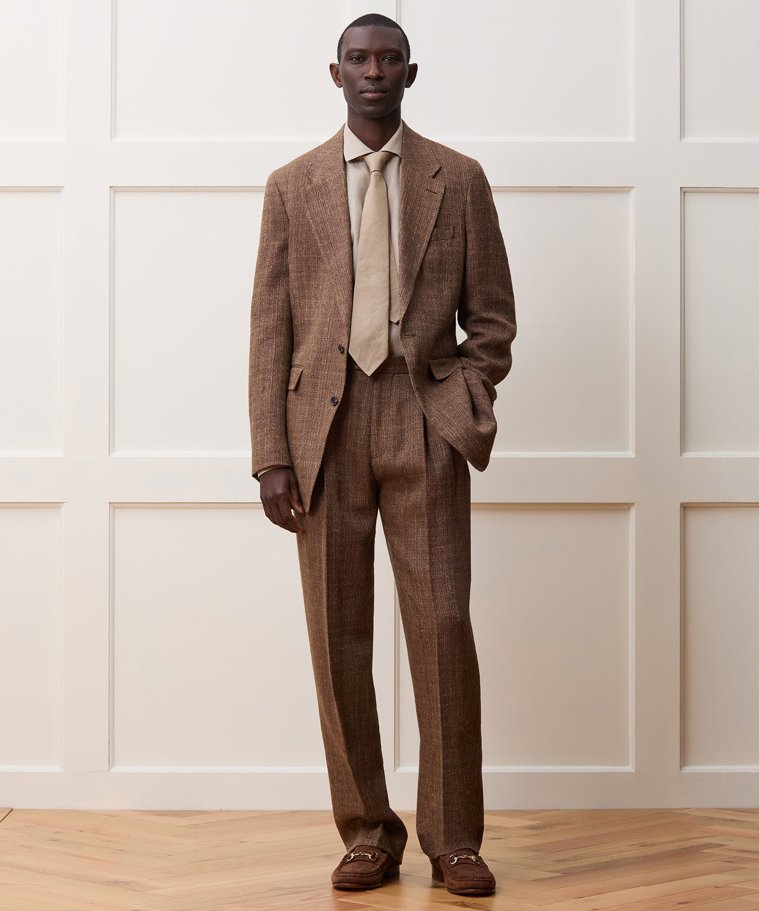 Italian Linen Silk Donegal Wythe Jacket