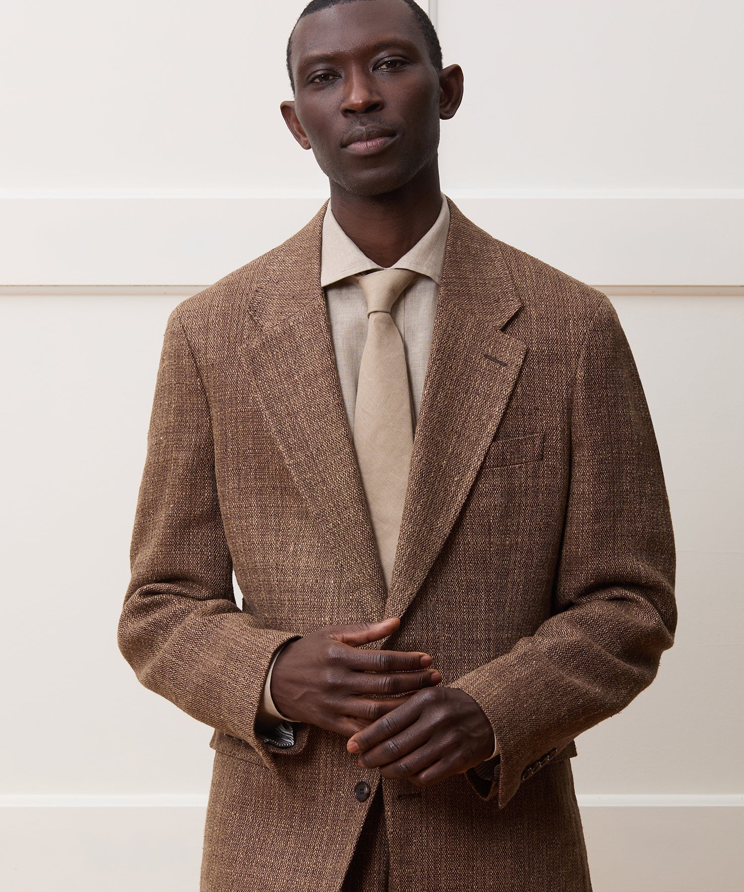 Italian Linen Silk Donegal Wythe Jacket