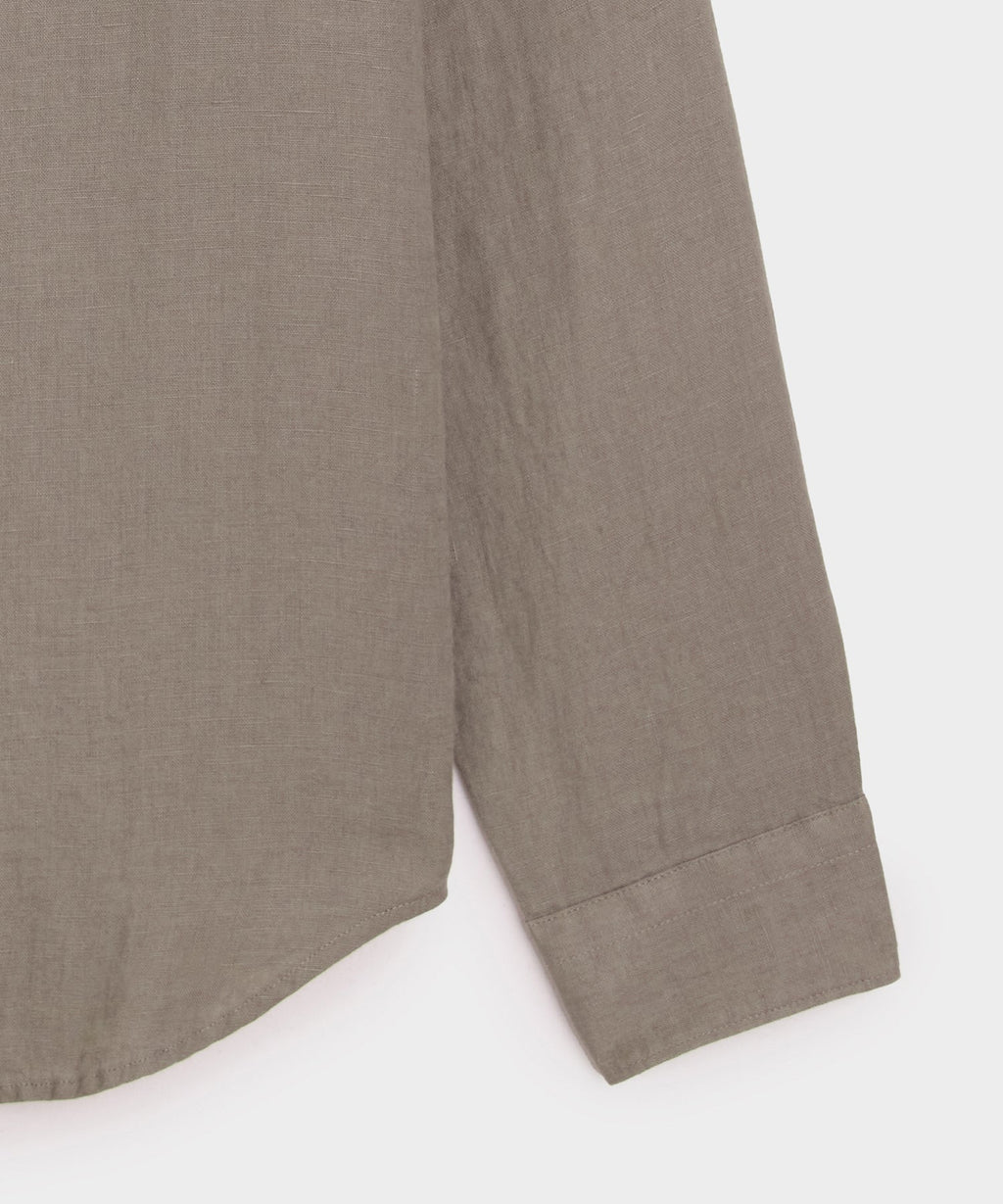 Slim Sea Soft Irish Linen Point Collar Shirt
