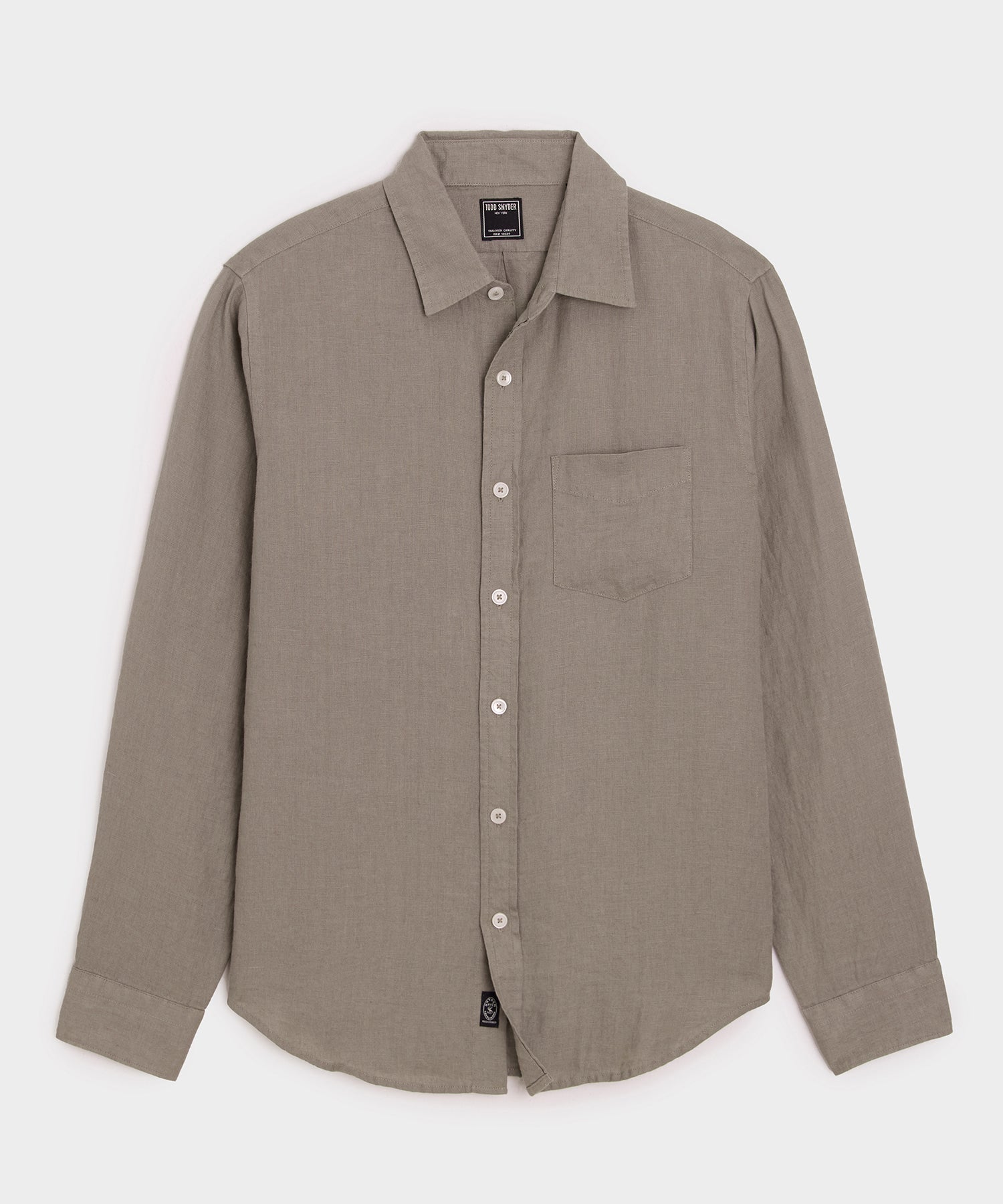 Slim Sea Soft Irish Linen Point Collar Shirt