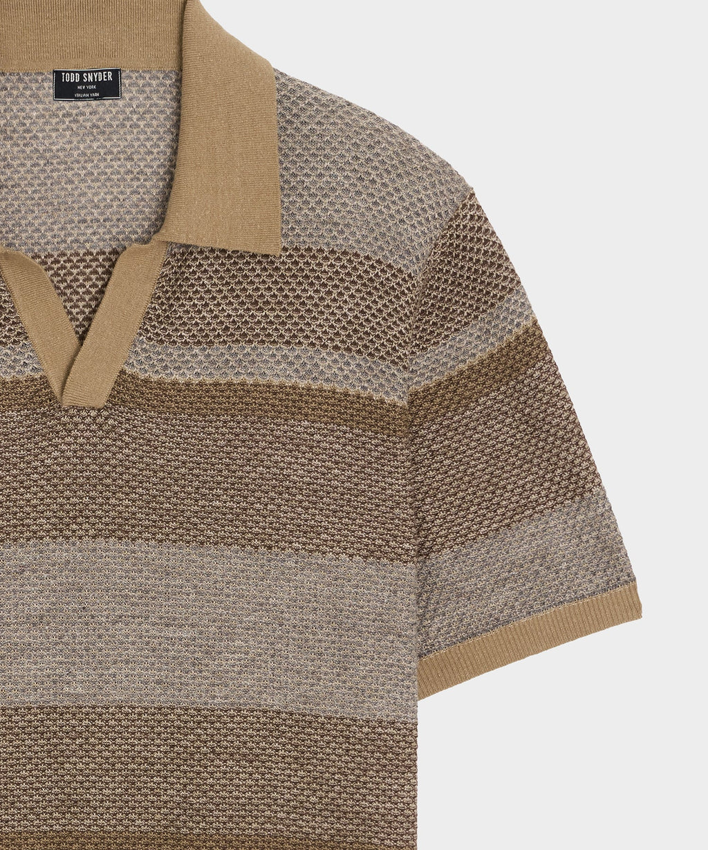 Linen-Cotton Montauk Sweater Polo