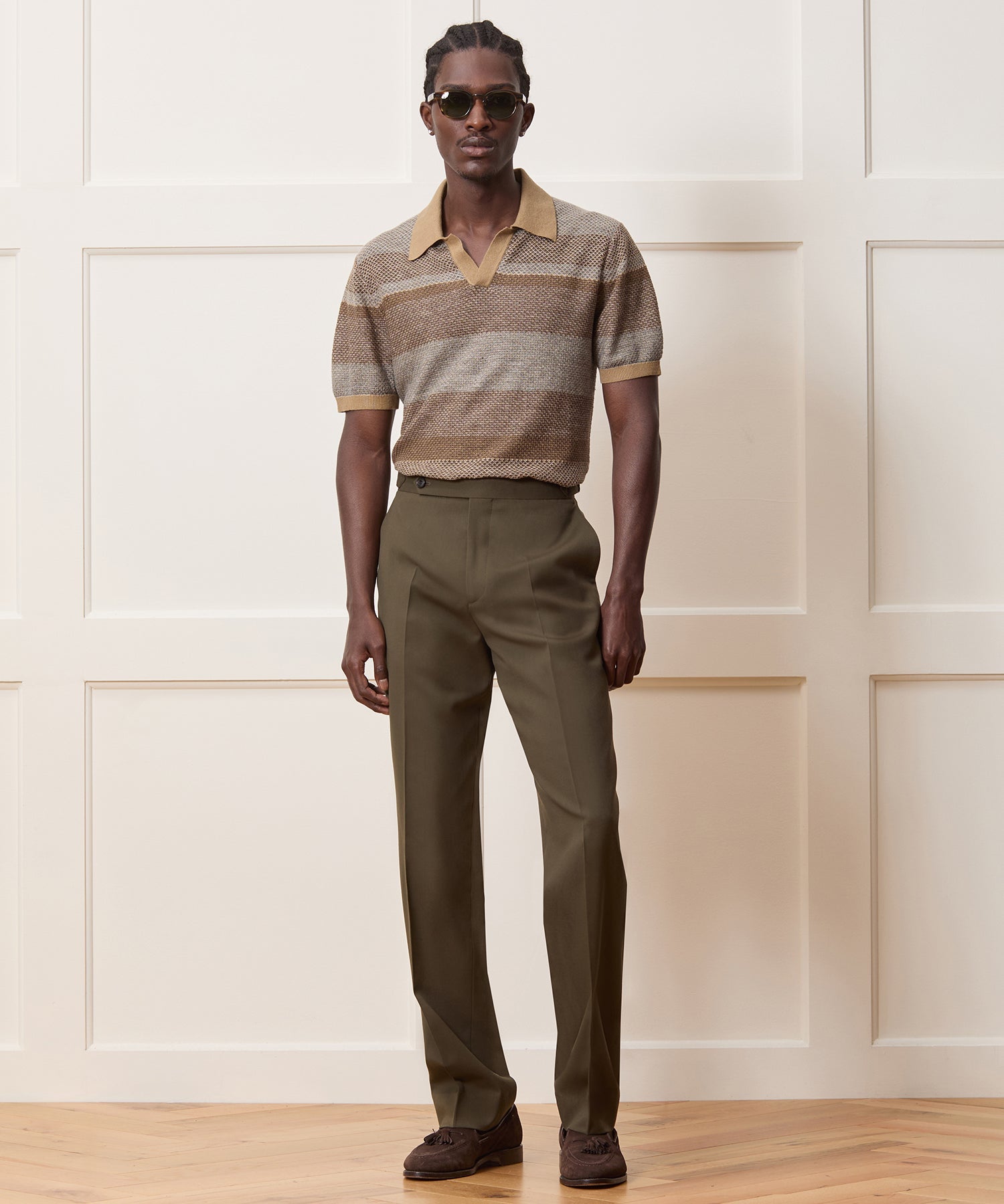 Linen-Cotton Montauk Sweater Polo