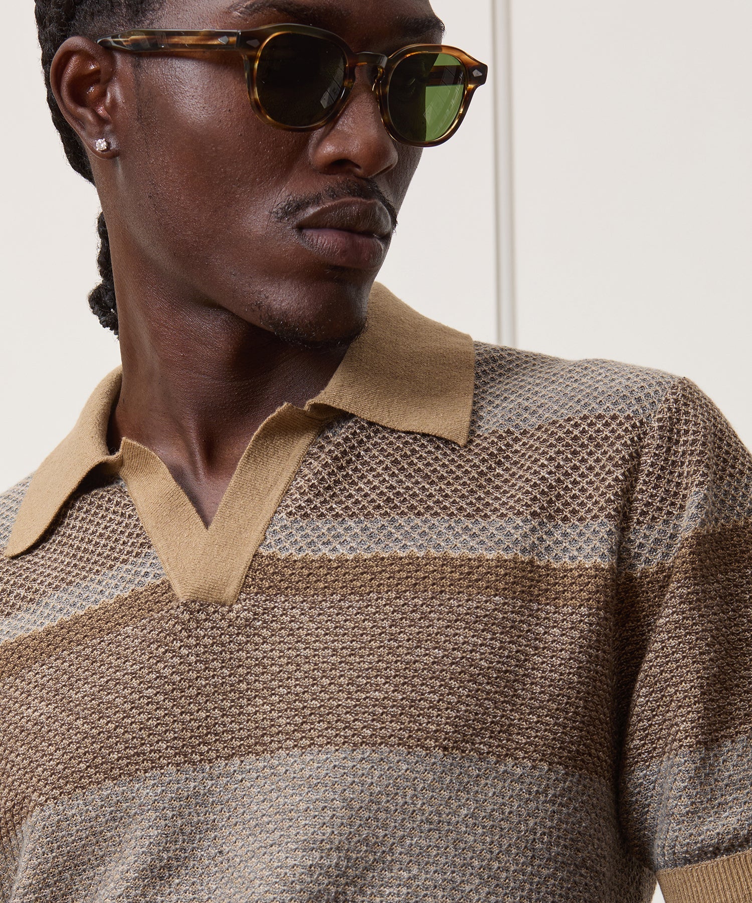Linen-Cotton Montauk Sweater Polo