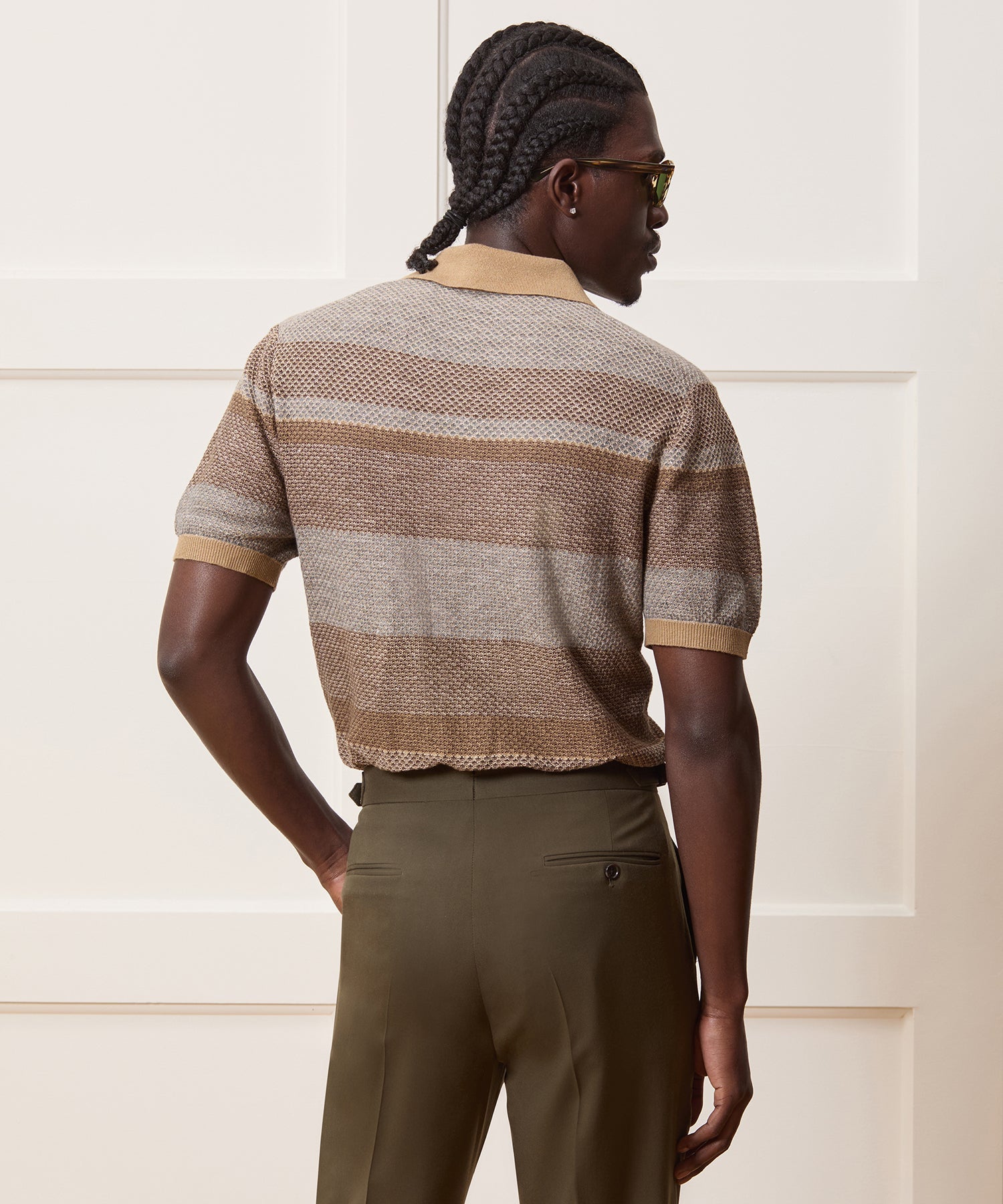 Linen-Cotton Montauk Sweater Polo