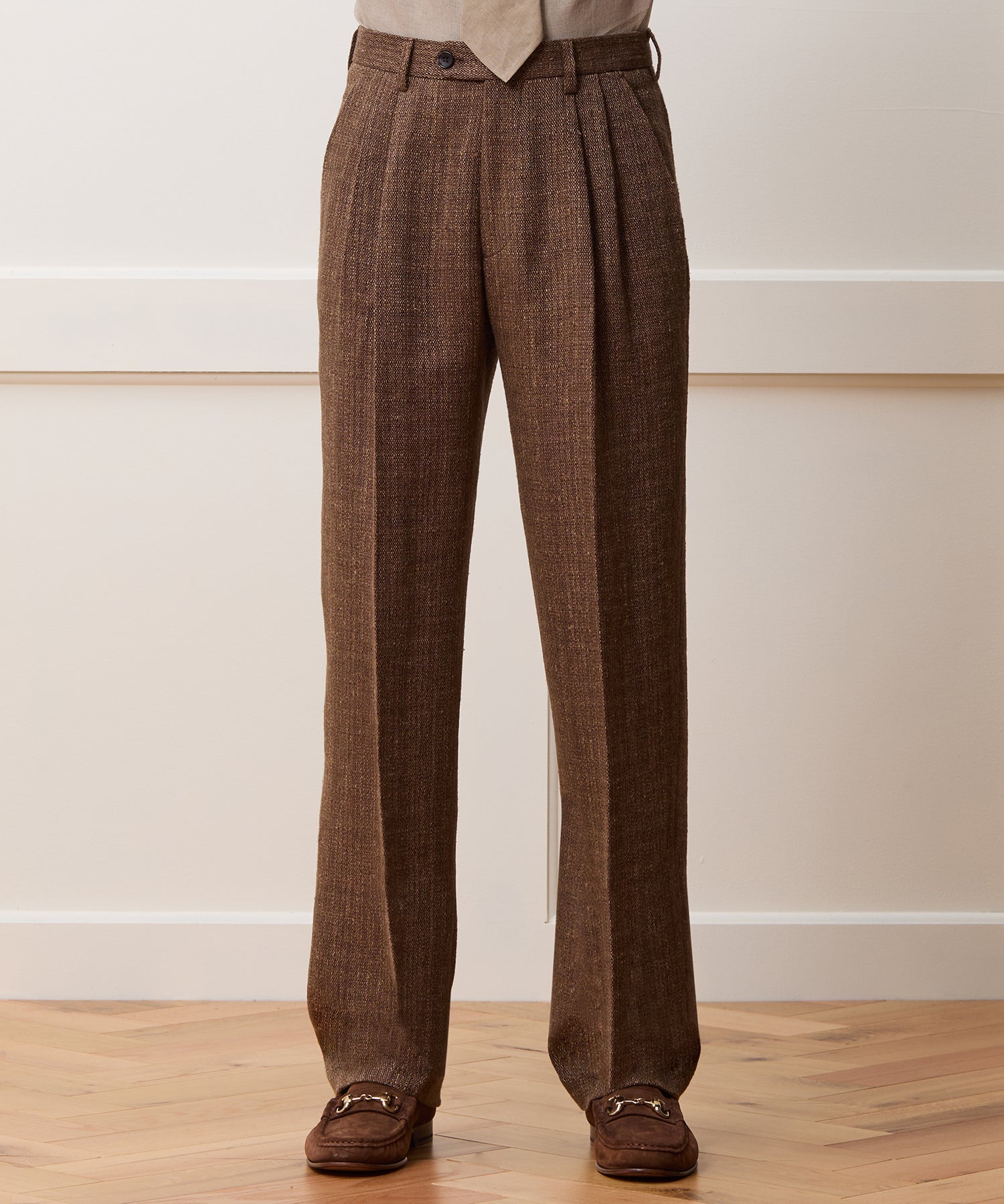Italian Linen Silk Donegal Wythe Trouser