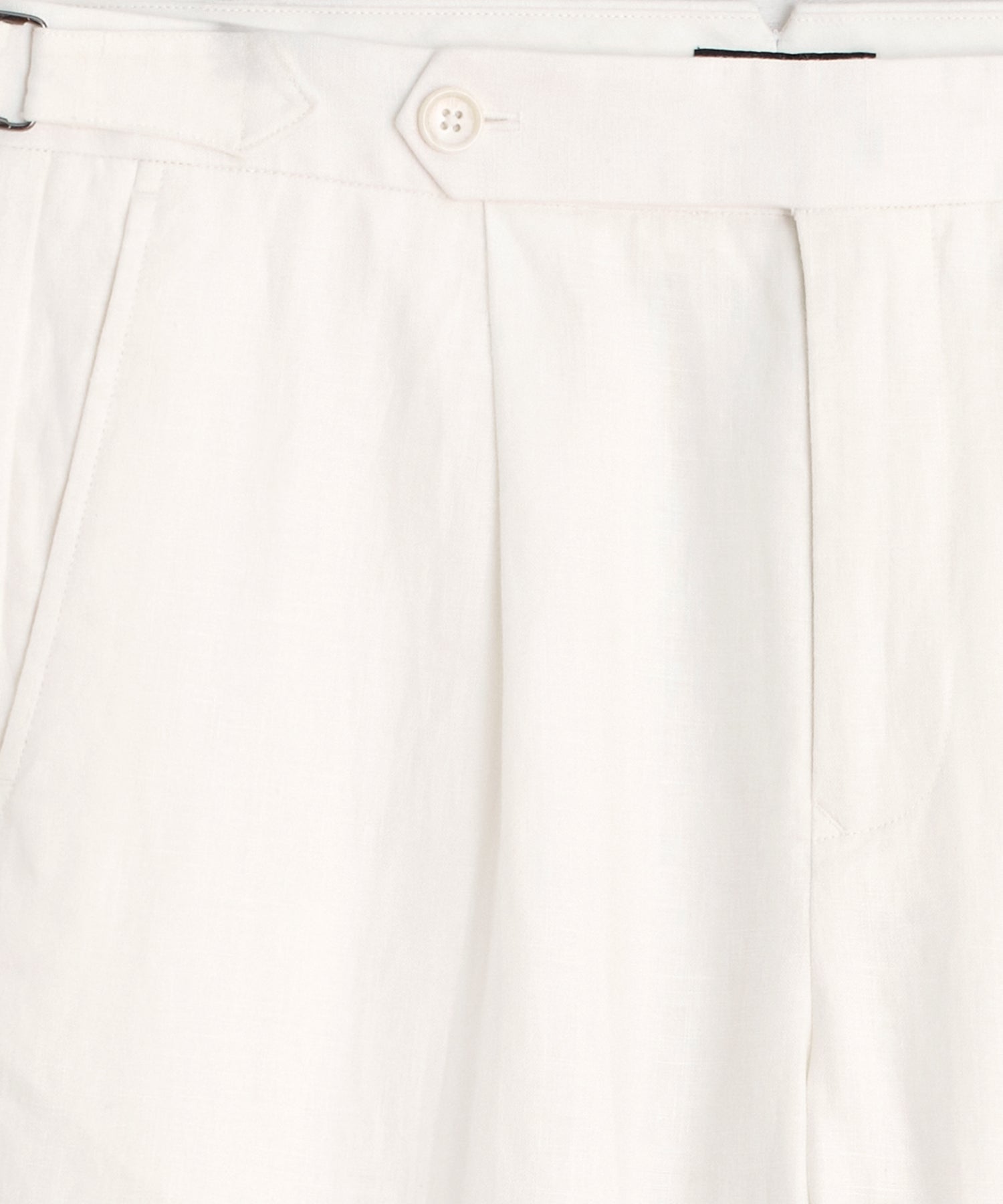 Straight Fit Irish Linen Side Tab Trouser