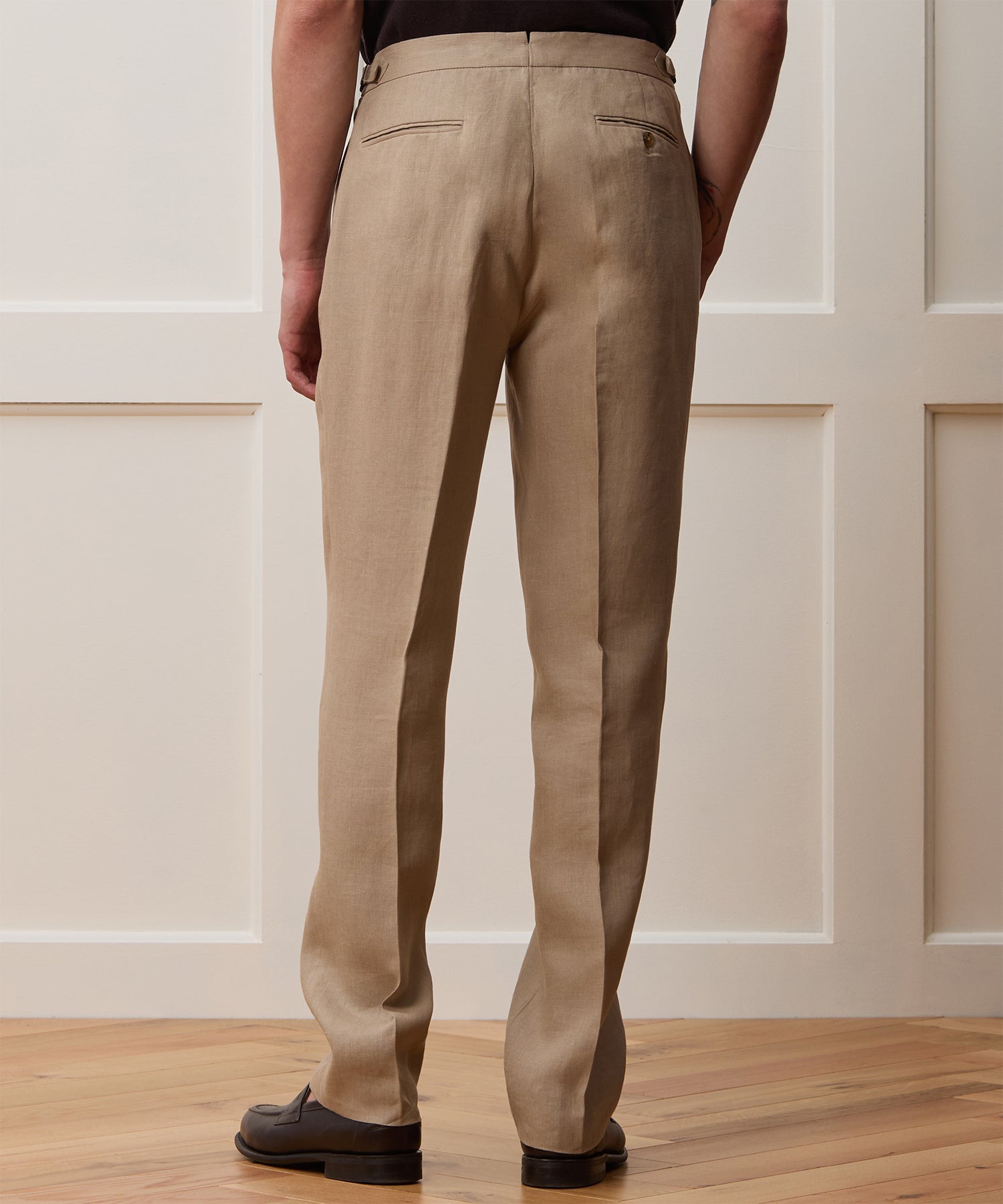 Italian Linen Side Tab Trouser