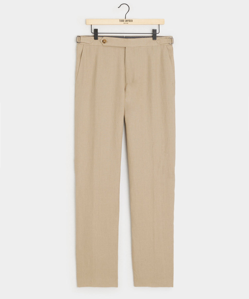 Italian Linen Side Tab Trouser