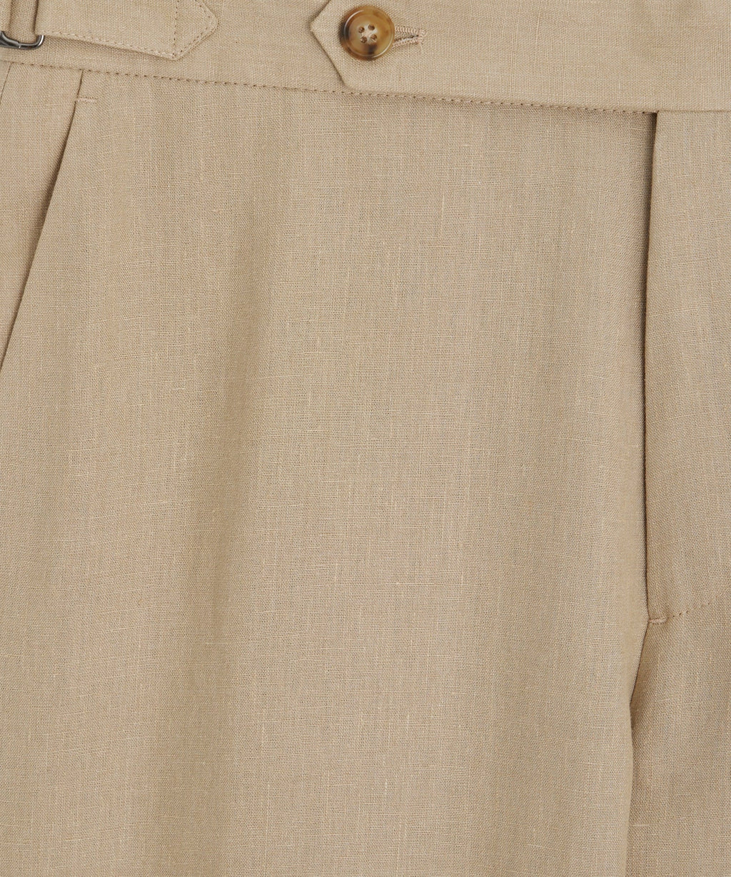 Italian Linen Side Tab Trouser