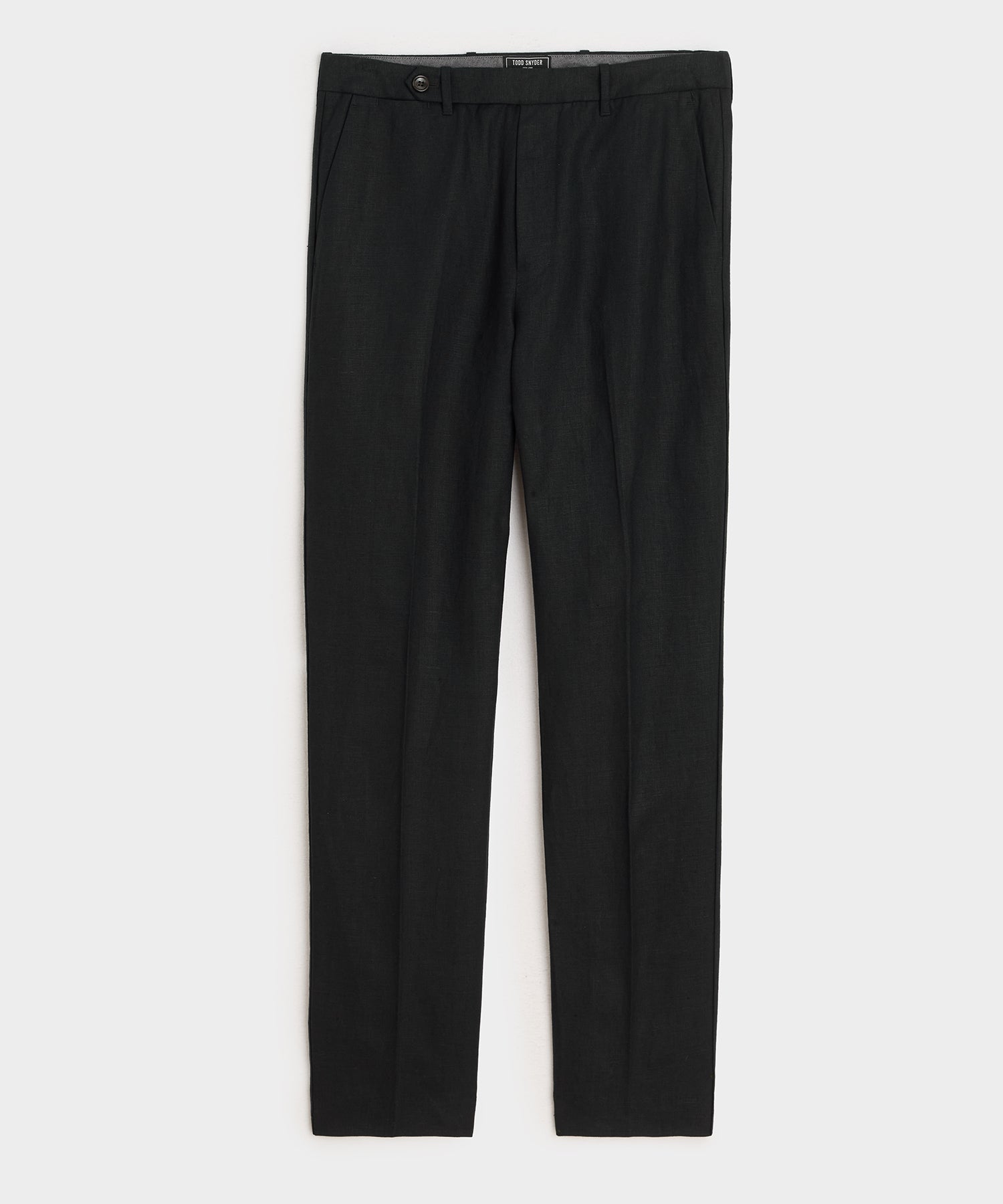 Straight Fit Linen Tab Trouser