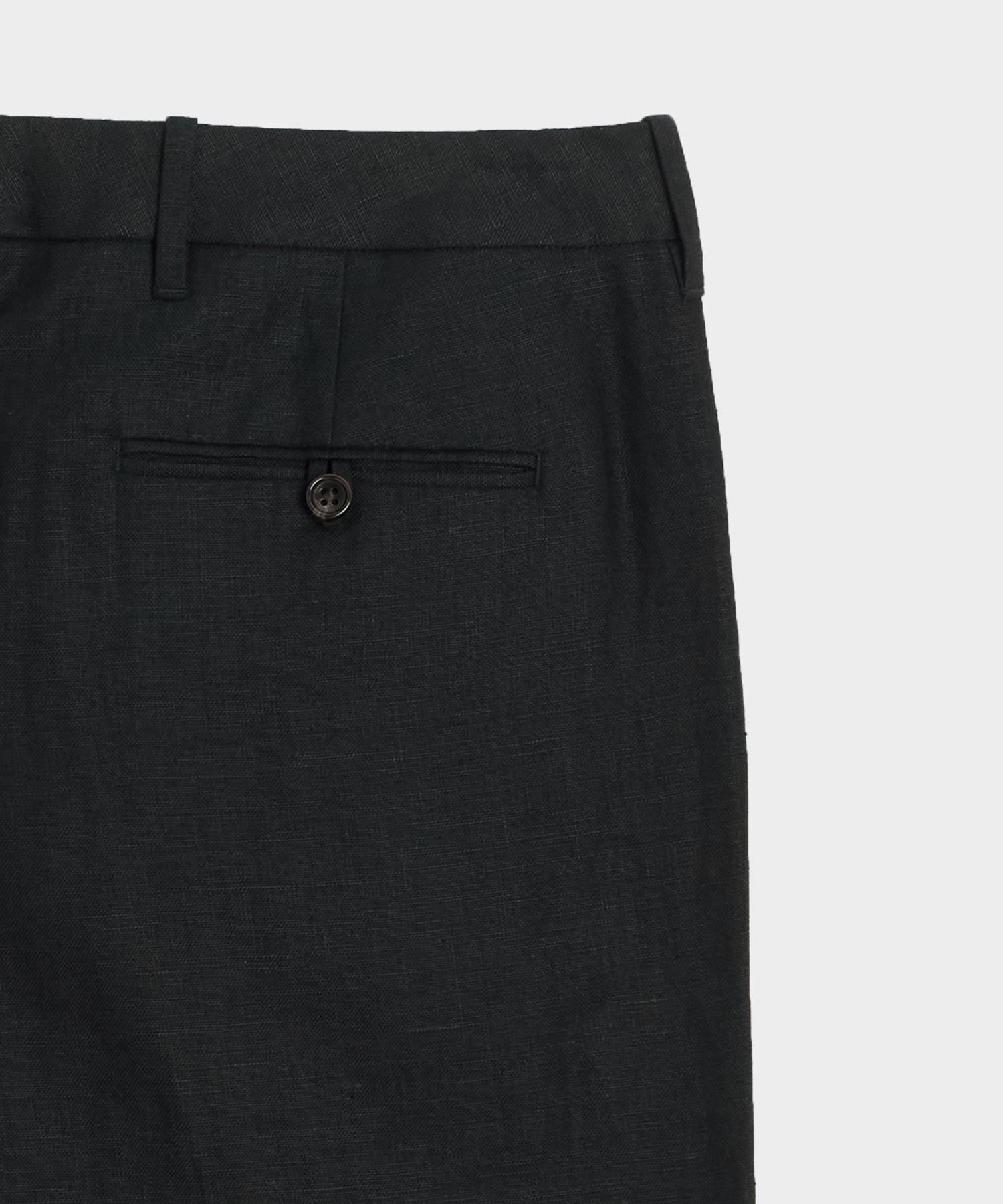 Straight Fit Linen Tab Trouser