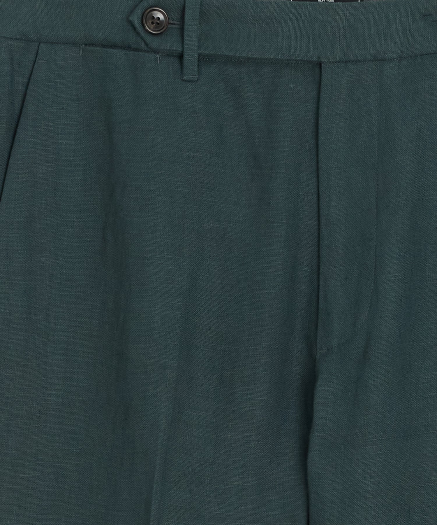 Straight Fit Linen Tab Trouser