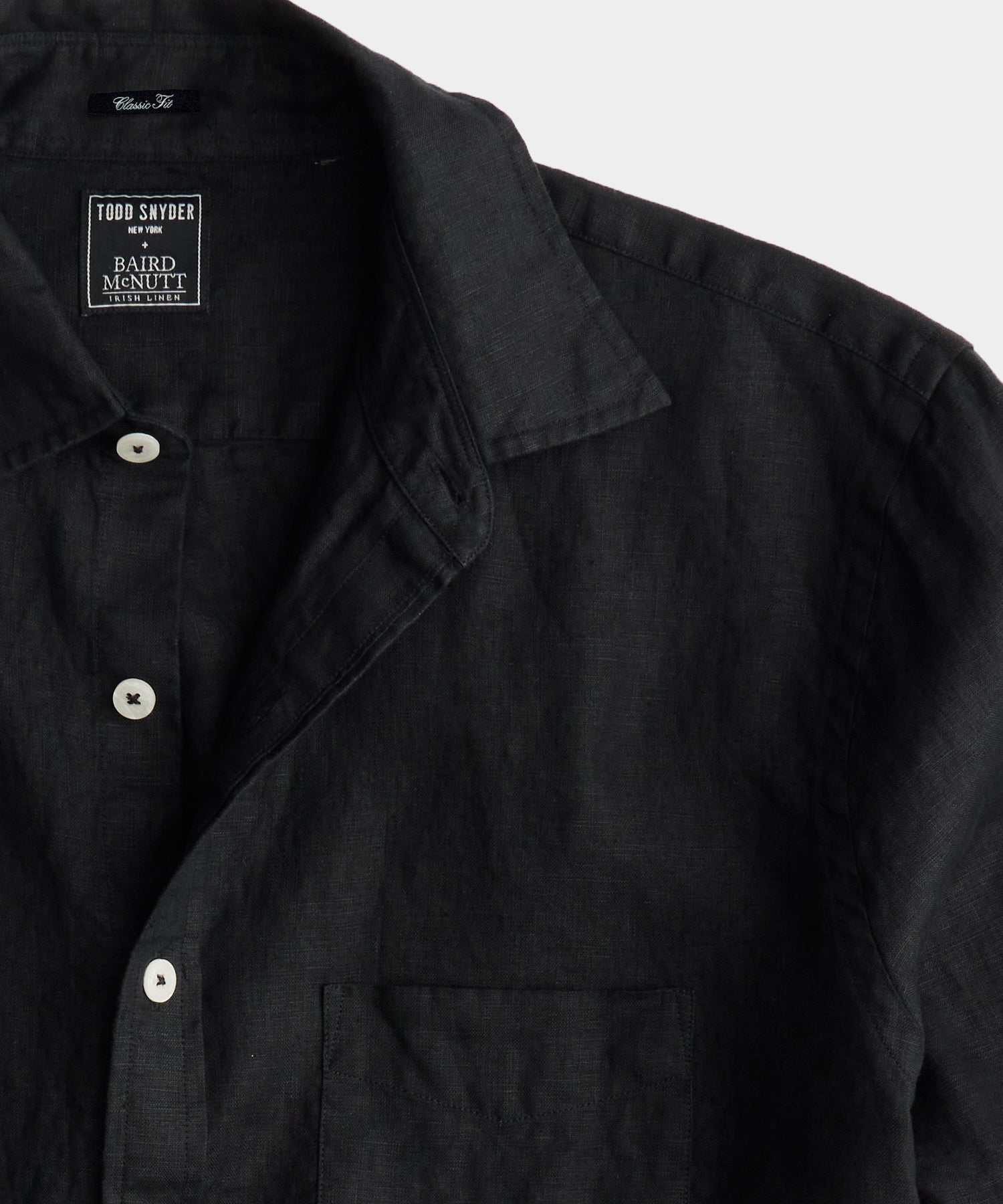 Slim Sea Soft Irish Linen Point Collar Shirt