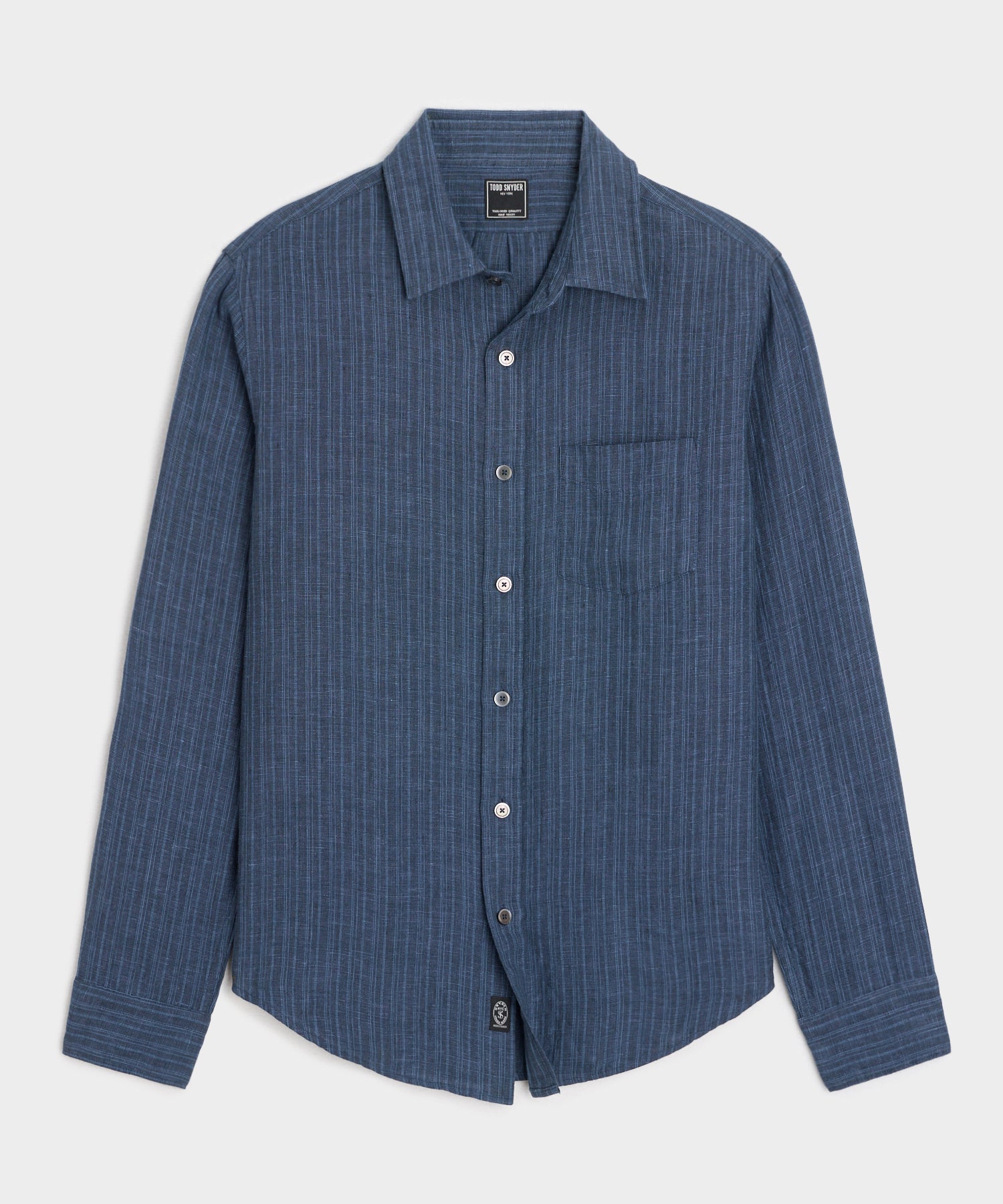 Slim Sea Soft Irish Linen Point Collar Shirt