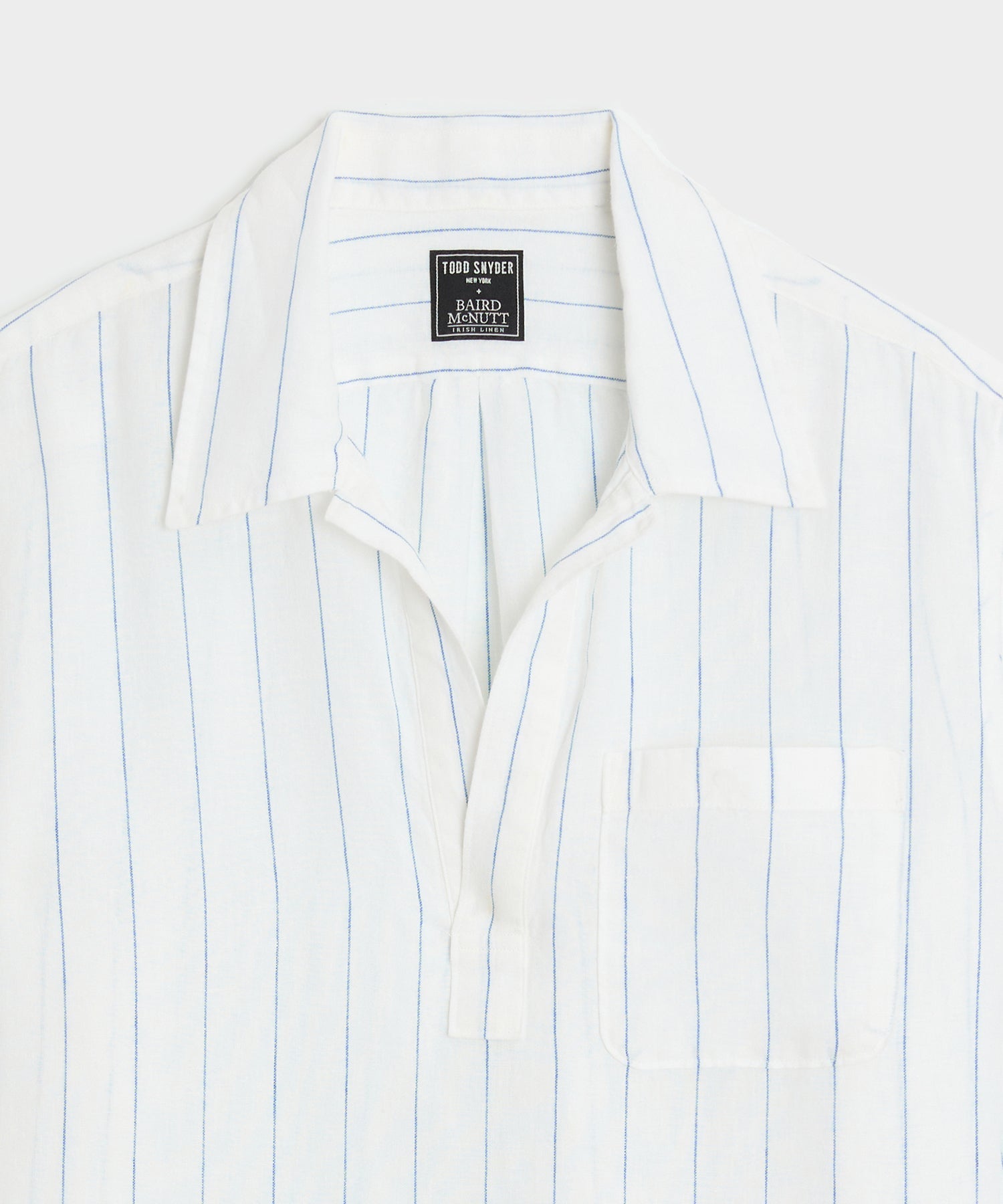 Relaxed Sea Soft Irish Linen Popover Shirt