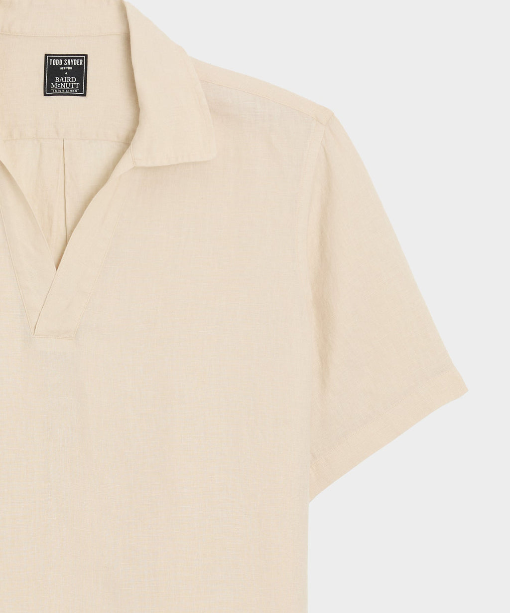 Relaxed Sea Soft Irish Linen Popover Shirt