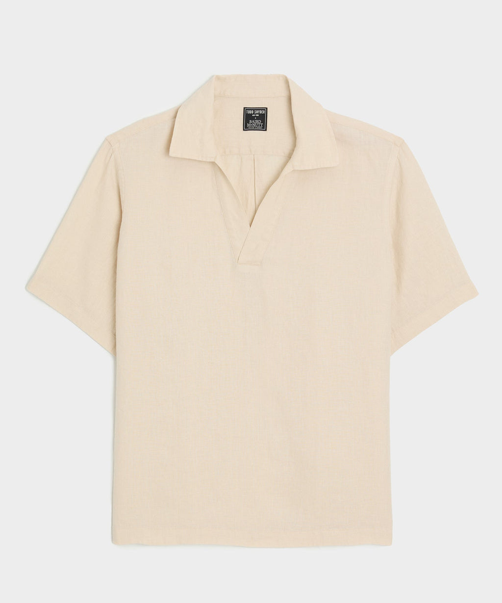 Relaxed Sea Soft Irish Linen Popover Shirt