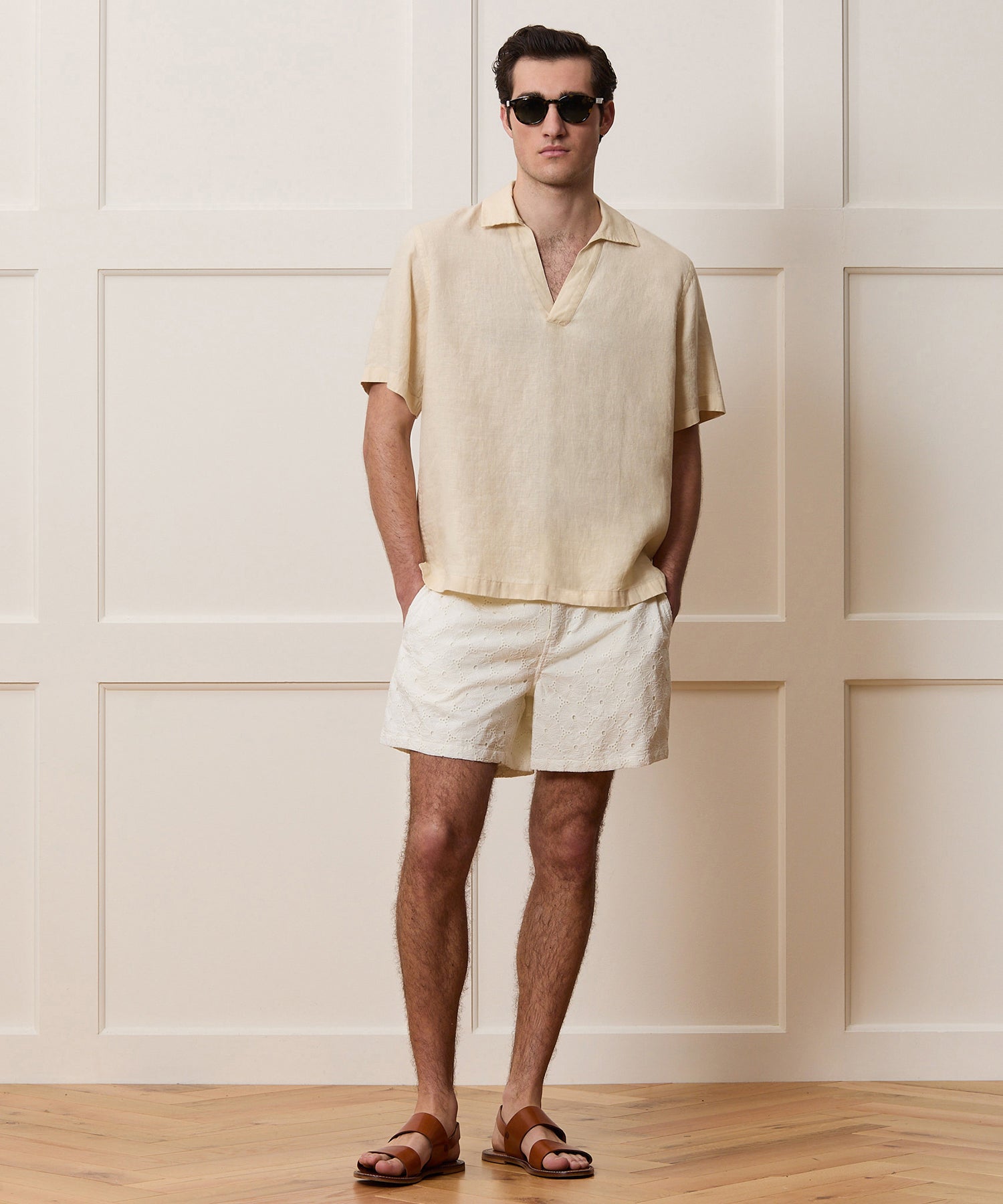 Relaxed Sea Soft Irish Linen Popover Shirt