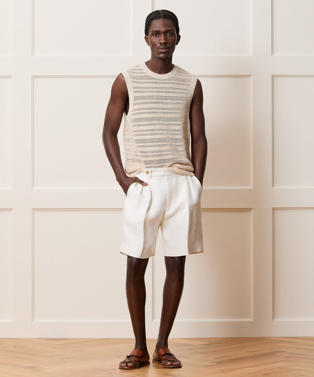 Linen Sweater Vest