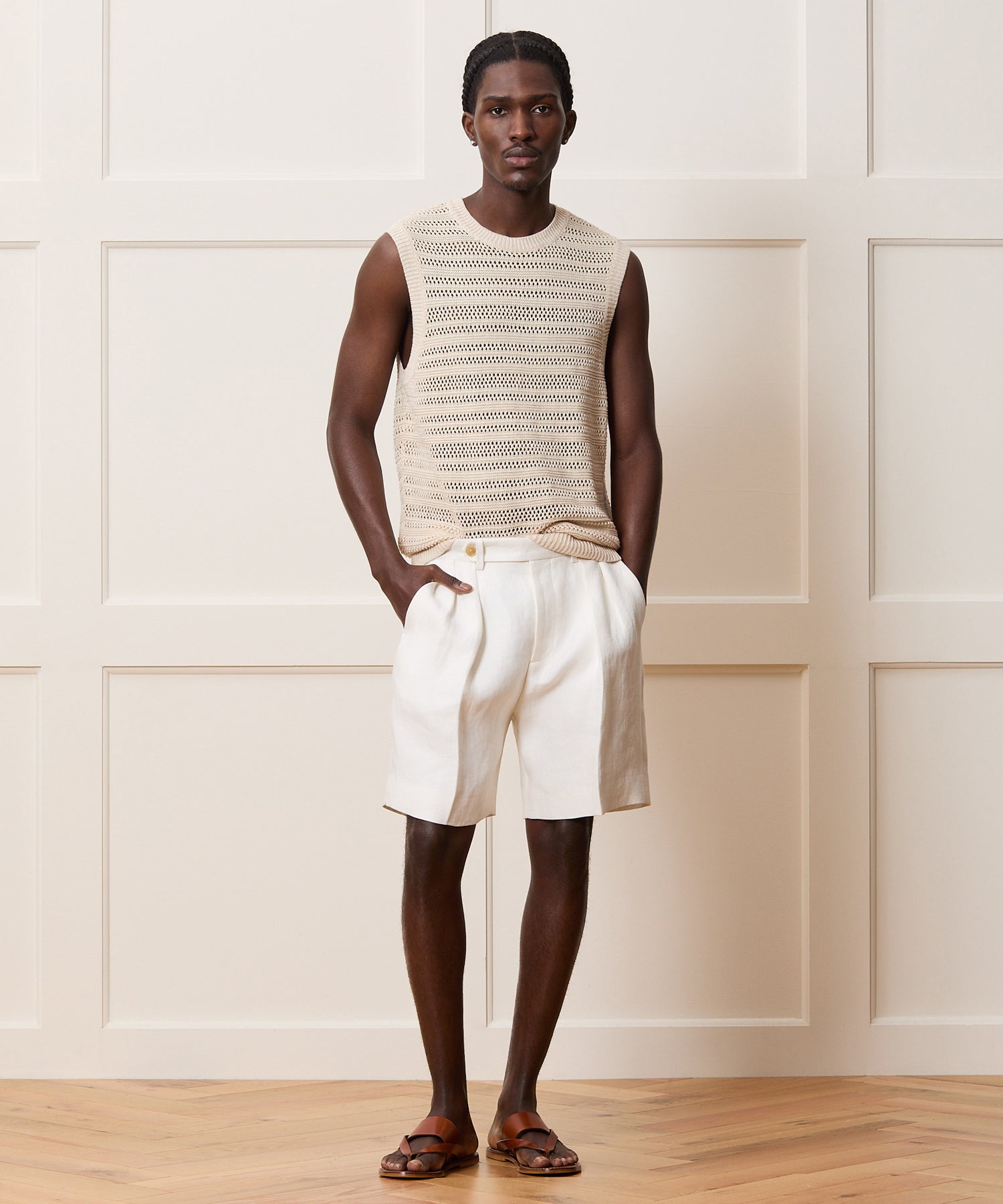 Linen Sweater Vest