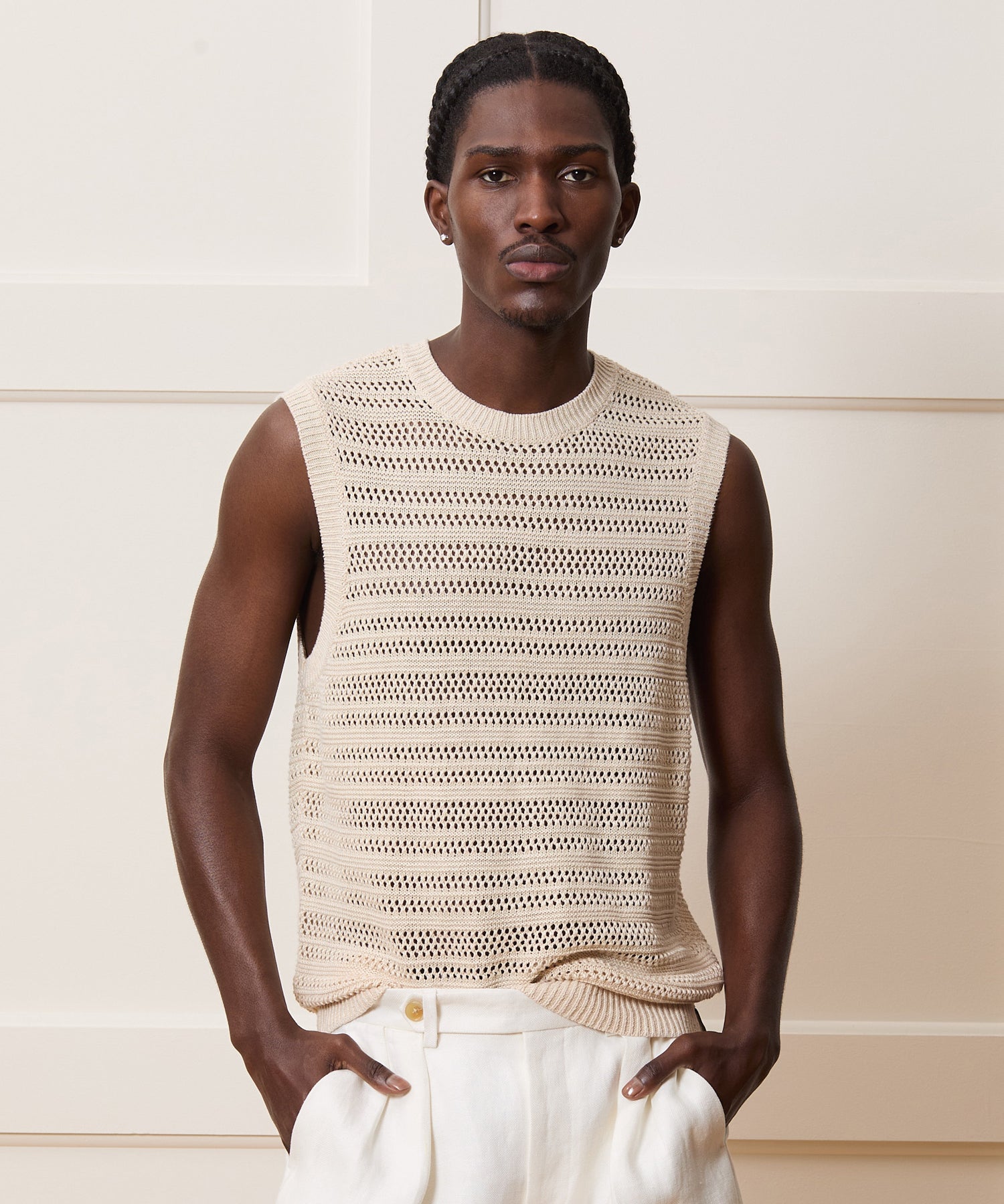 Linen Sweater Vest