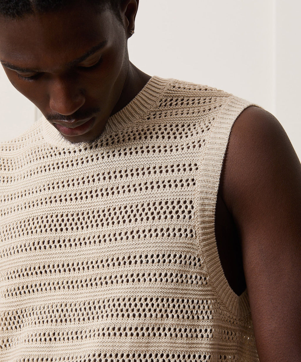 Linen Sweater Vest