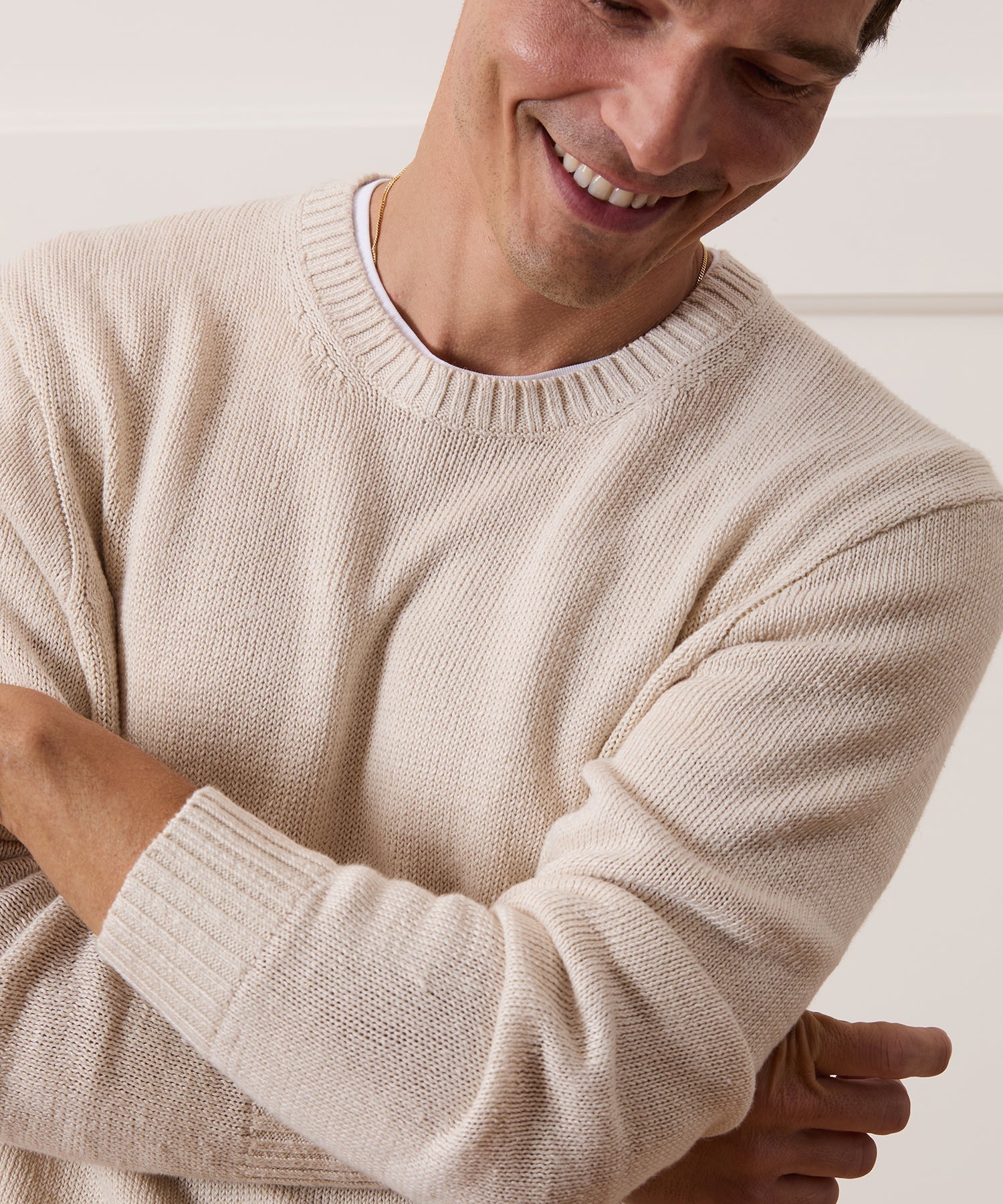 Linen Crewneck Sweater