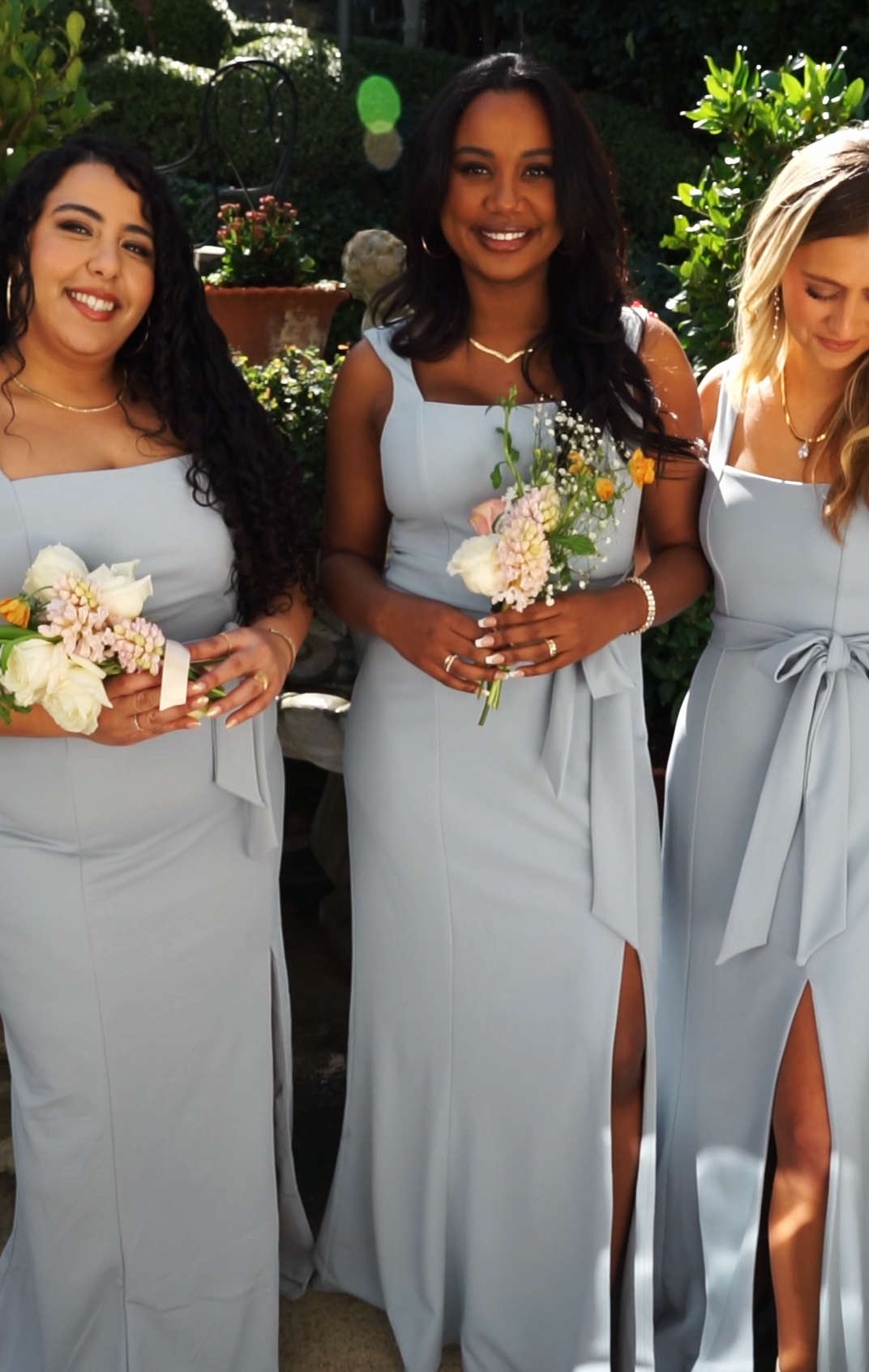 Paris Gown ~ Steel Blue Stretch