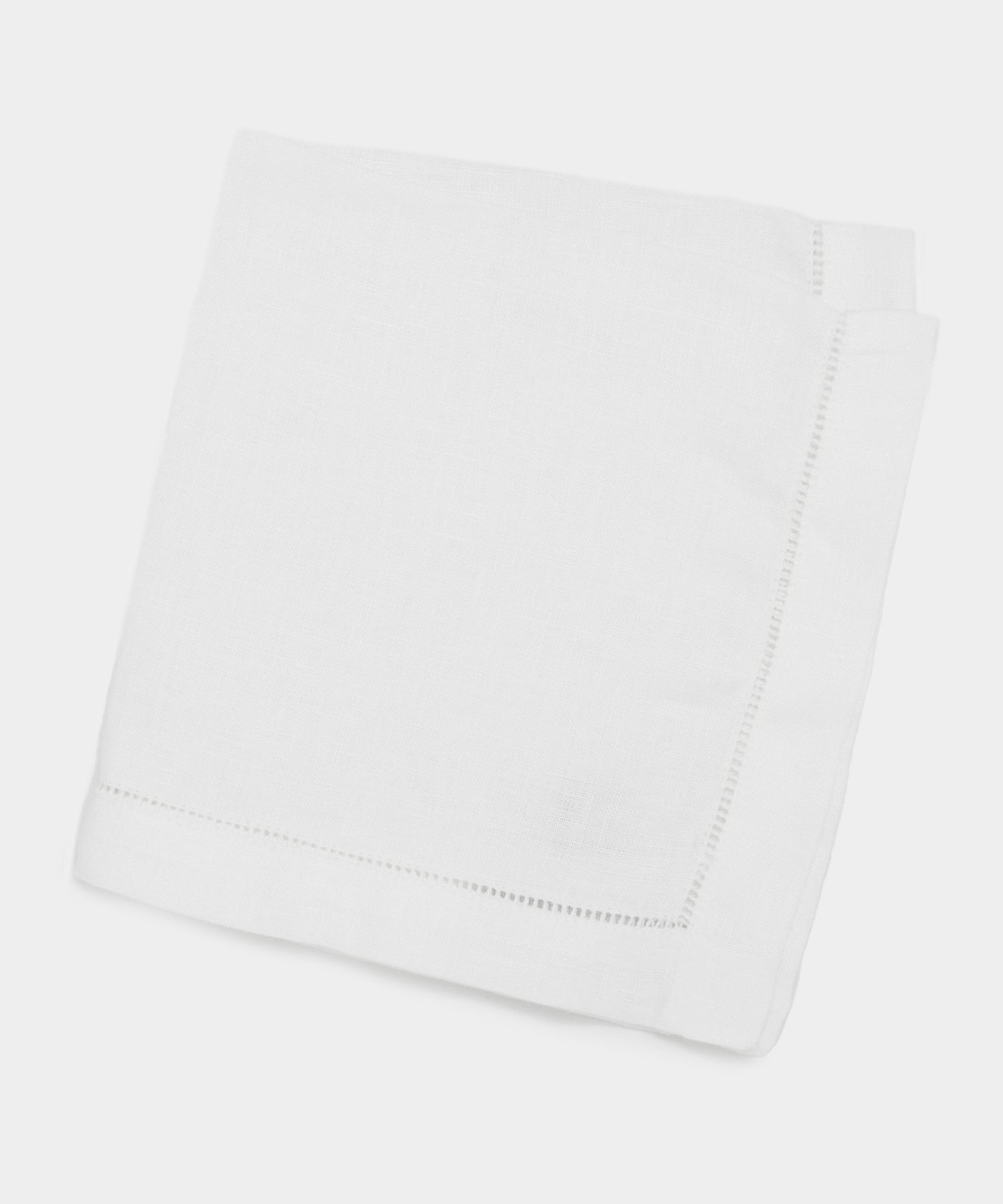Italian Linen Ajour Edge Pocket Square